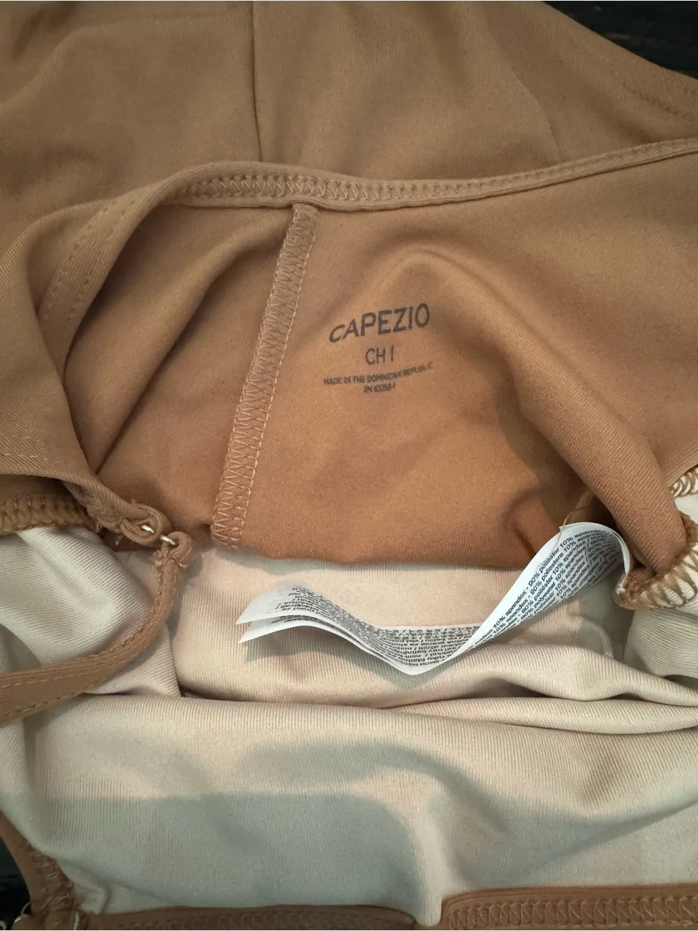 NWT! Capezio Girls Tan Camisole Leotard with Adjustable Straps Dancewear Small